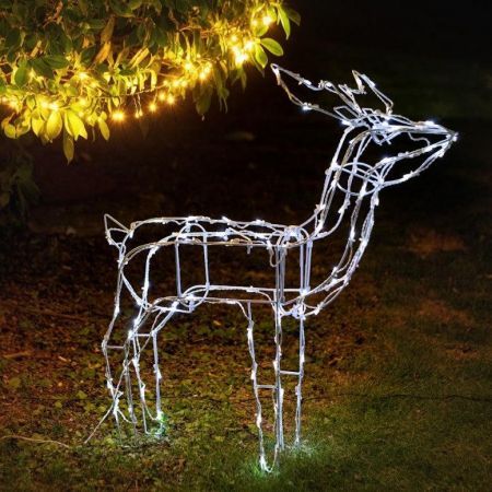 Battery Operated LED Reindeer -2 Style Options: Feeding and Standing - Standing