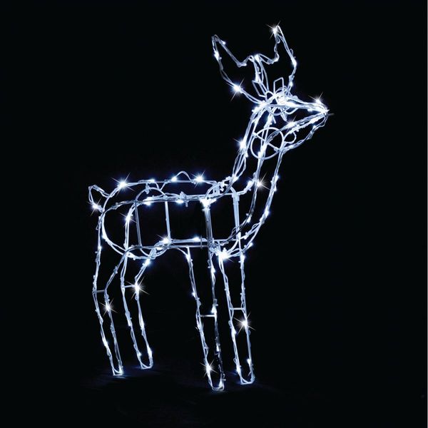 Battery Operated LED Reindeer -2 Style Options: Feeding and Standing - Standing