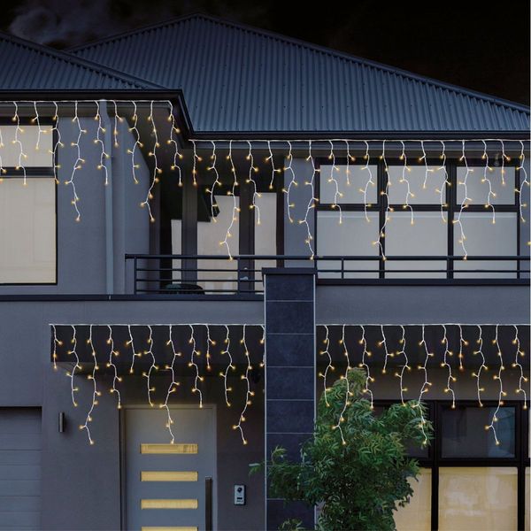 960 LEDs Snowing Icicle Lights -available in 4 Colors - Warm White