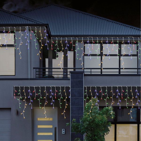 960 LEDs Snowing Icicle Lights -available in 4 Colors - Multicolor