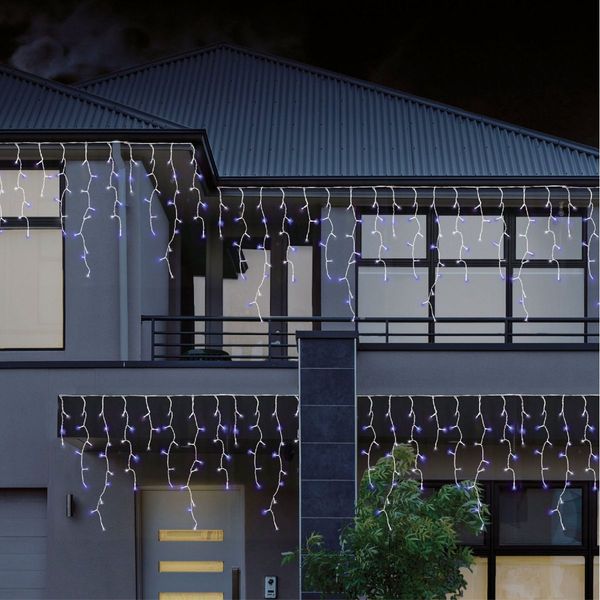 480 LEDs Snowing Icicle Lights -available in 4 Colors - Warm White