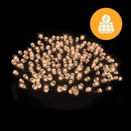 Solar 240 LED Fairy Lights -11.9m, available in 4 Colors - Multicolor