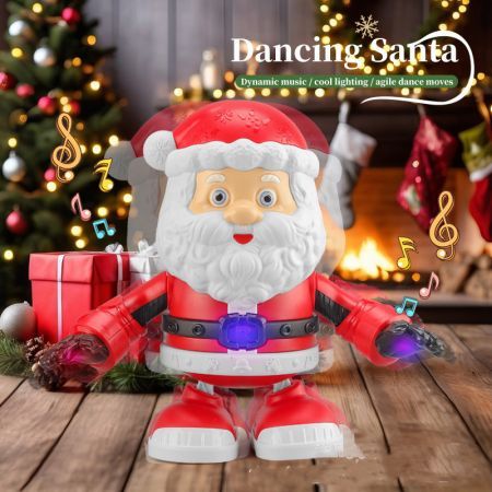 Twerking Santa Claus with Music, Singing and Dancing Animated Electric Christmas Toys for Kids, Moving Christmas Decorations