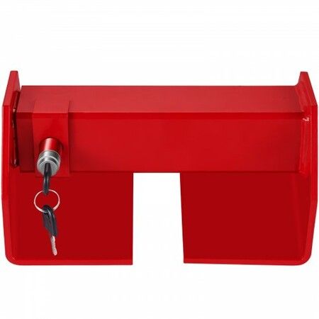 Cargo Container Lock 9.84"-17.32" Locking Distance Semi Truck Door Locks with 2 Keys Shipping Container Accessories Red Powder-Coated with Spring Lock