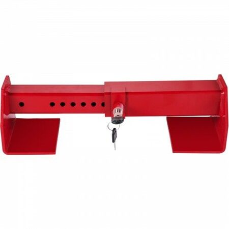 Cargo Container Lock 9.84"-17.32" Locking Distance Semi Truck Door Locks with 2 Keys Shipping Container Accessories Red Powder-Coated with Spring Lock