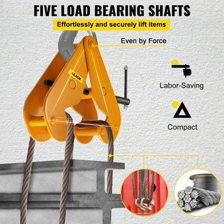 Beam Clamp I Beam Lifting Clamp 2 ton Heavy Duty Beam Hangers in Yellow