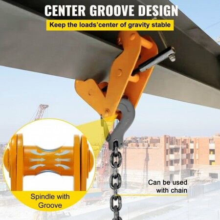 Beam Clamp I Beam Lifting Clamp 2 ton Heavy Duty Beam Hangers in Yellow