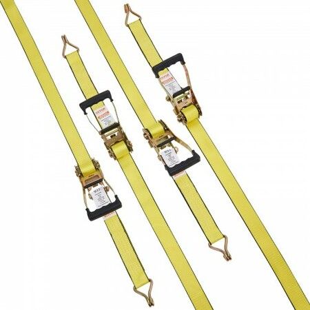 4 Pack Ratchet Tie Down Straps 5000 lbs 2