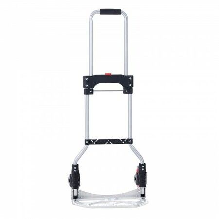 Folding Hand Truck 80 kg Load Capacity Aluminum Portable Cart Convertible Hand Truck and Dolly with Telescoping Handle and Rubber Wheels Ultra Lightweight