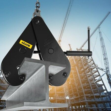 1 Ton Beam Clamp 1000KGS Beam Lifting Clamp HD Beam Hangers in Black