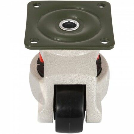 4 Pack Leveling Casters GD-60F Plate Mounted Footmaster Leveling Caster 551kg per Leveling Caster Wheels Nylon Wheel and NBR Pad(GD-60F)