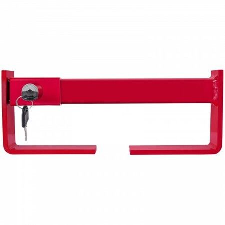 Heavy Duty Cargo Door Lock Shipping Container Lock with 2 Keys 9.84"-17.32" Locking Distance for Semi Trailer Trucks and Containers - Bright Red Powder