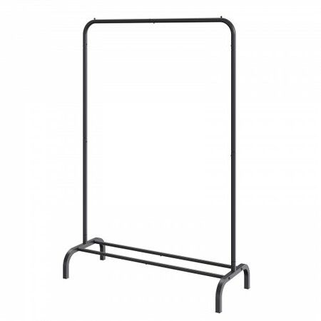 Clothes Rack Heavy Duty Clothing Garment Rack with Hanging Rod and Bottom Storage Area Clothing Rack for Bedroom Guest Room