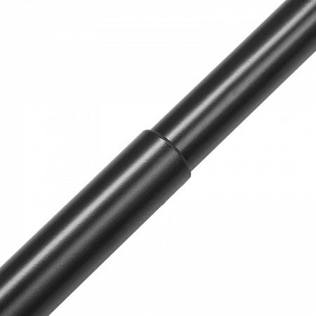 Double Rod Curtain Rods 36-72 inches(3-6ft) Adjustable Length Black Double Curtain Rods with Round Finials 1" and 3/4" Diameter Double Window Drapery Rod