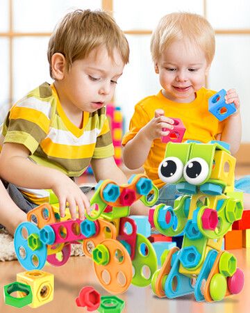 189pcs Educational STEM Toys Drill Construction Building Blocks Toy Building Sets Kids Toys Creative Activities Games  Birthday Christmas Gift