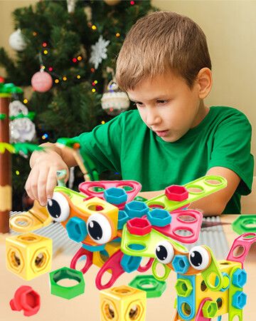 189pcs Educational STEM Toys Drill Construction Building Blocks Toy Building Sets Kids Toys Creative Activities Games  Birthday Christmas Gift