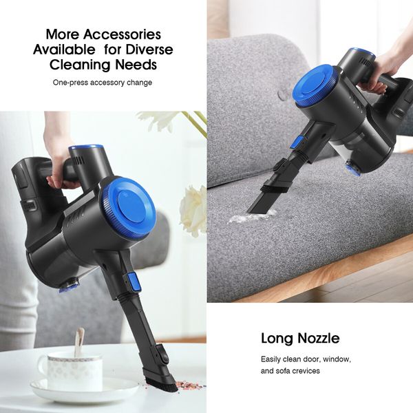 Maxkon Cordless Vacuum Cleaner Brushless Stick Handheld Upright Bagless HEPA Filter Suction Cleaning Machine 20kpa 2 Speed