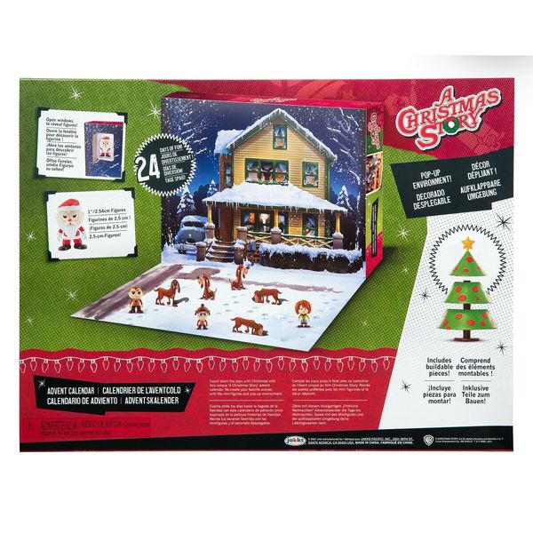 A Christmas Story Advent Calendar 2024 Includes 24 Windows Filled with Silly and Festive 1-inch Figures & Accessories