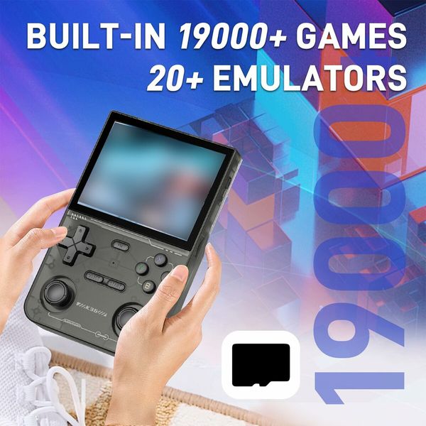 K36 Handheld Game Console 3.5In 640*480 IPS OCA Screen 3500mAh RK3326 Opensource System White