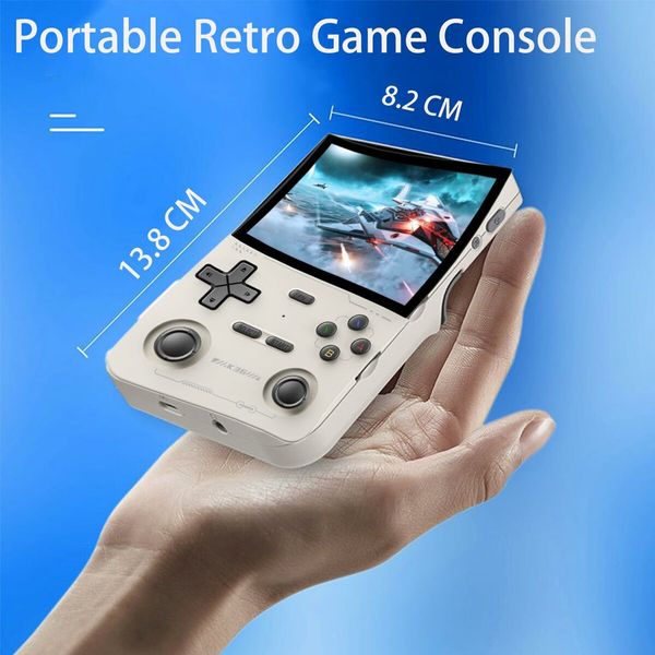 K36 Handheld Game Console 3.5In 640*480 IPS OCA Screen 3500mAh RK3326 Opensource System White