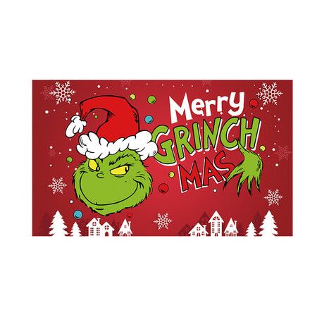 Merry Christmas Banner 200x150CM Holiday Party Decorations for Kids Home, Christmas Backdrop and Decor