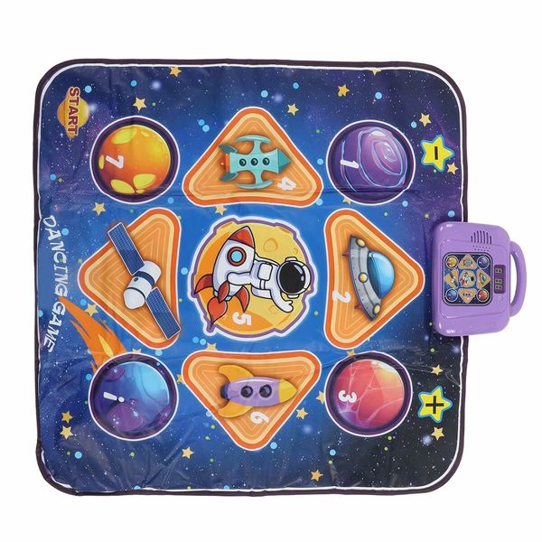 Electronic Dance Play Pad, Easy Carry Musical Foldable Promote Coordination Kids Dancing Mat for Age 3 to 12