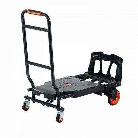 Aluminum Hand Truck 2 in 1 136 kg Max Load Capacity Heavy Duty Industrial Convertible Folding Hand Truck and Dolly Utility Cart Converts from Hand Truck