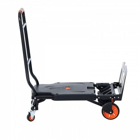 Aluminum Hand Truck 2 in 1 136 kg Max Load Capacity Heavy Duty Industrial Convertible Folding Hand Truck and Dolly Utility Cart Converts from Hand Truck