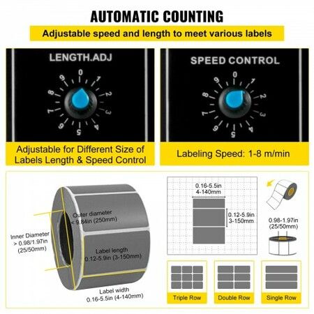 Premium Automatic Label Dispenser Machine AL-1150D Device Sticker gut