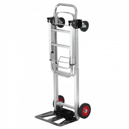 Aluminum Hand Truck 2 in 1 181 kg Max Load Capacity Heavy Duty Industrial Convertible Folding Hand Truck and Dolly Utility Cart Converts from Hand Truck