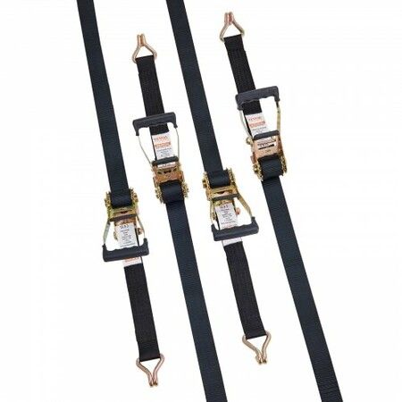 4 Pack Ratchet Tie Down Straps 11128 lbs 2