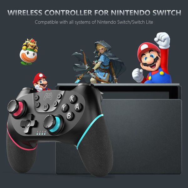 1 Pcs Switch Controllers, Wireless Switch Pro Controller for Nin-tendo Switch