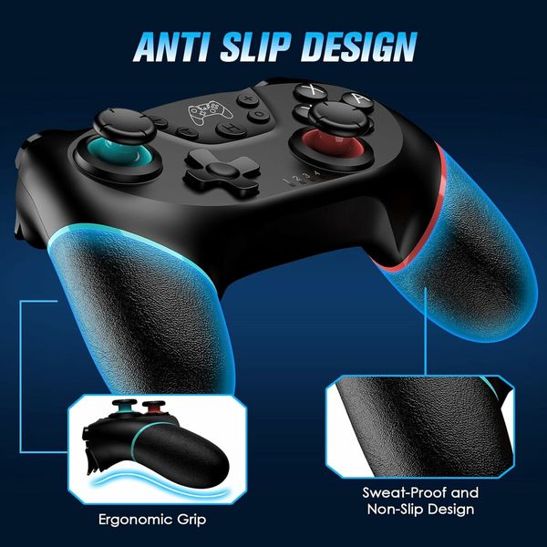 2 Pcs Switch Controllers, Wireless Switch Pro Controller for Nin-tendo Switch