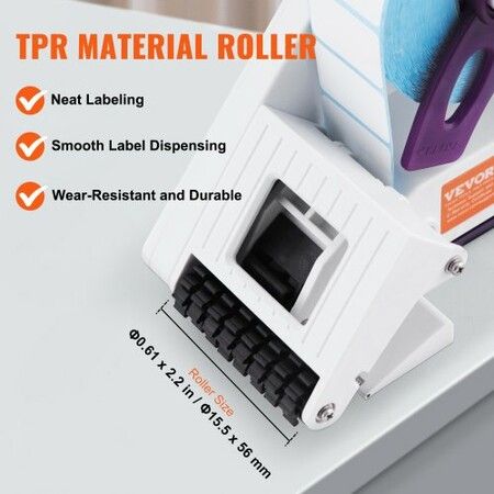 Manual Label Applicator 15-55 mm Label Width 20-60 mm Label Length Portable Hand-Held Labeling Machine with Label Roll and TPR Roller