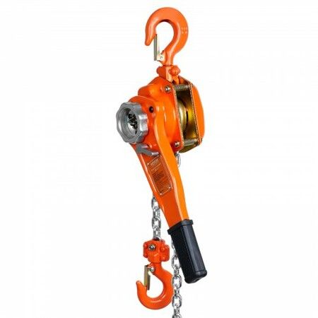 Manual Lever Chain Hoist 3/4 Ton 1650 lbs Capacity 10 FT Come Along G80 Galvanized Carbon Steel with Weston Double-Pawl Brake Auto Chain Leading