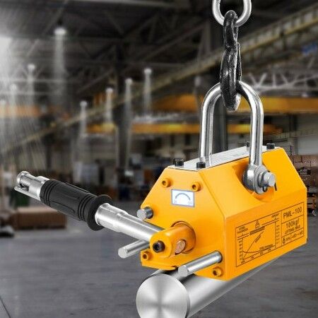 Permanent Magnetic Lifter Lifting Magnet 220 lbs/100 kg Neodymium Hoist