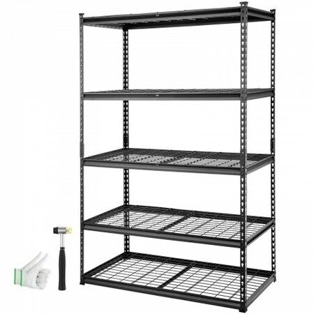 Storage Shelving Unit Garage Storage Rack 5-Tier Adjustable 907.2 kg Load