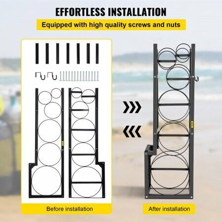 Refrigerant Tank Rack Cylinder Tank Rack w/ 1*50lb 2*30lb &3 Small Bottles