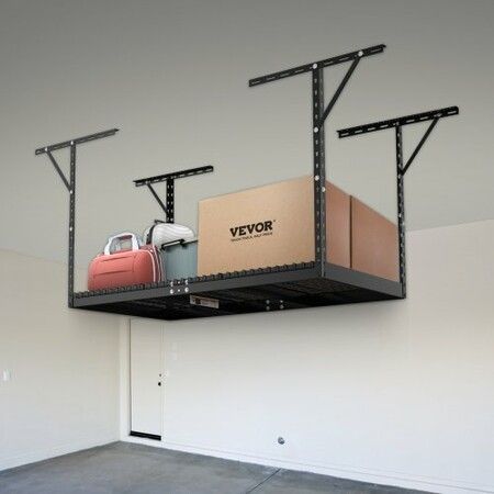 Overhead Garage Storage Rack 36x72 inch Garage Ceiling Storage Racks Heavy Duty Adjustable Cold Rolled Steel Racks for Garage Storage Organization