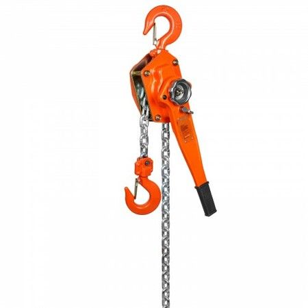 Manual Lever Chain Hoist 3 Ton 6600 lbs Capacity 10 FT Come Along G80 Galvanized Carbon Steel with Weston Double-Pawl Brake Auto Chain Leading