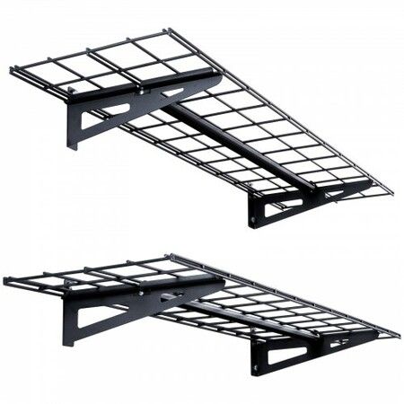 Garage Storage Shelving 2 Pack 48 x 12 in Heavy Duty Garage Shelves Wall Mounted 400 lbs Load Capacity(Total) Garage Storage Rack Floating Shelves Suitable