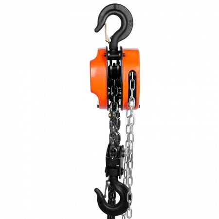 Manual Chain Hoist 3 Ton 6600 lbs Capacity 10 FT Come Along G80 Galvanized Carbon Steel with Double-Pawl Brake Auto Chain Leading & 360 degree Rotation