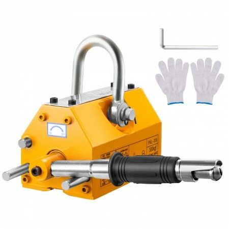 Magnetic Lifter 300 kg Pulling Capacity 2.5 Safety Factor Neodymium & Steel Lifting Magnet with Release Permanent Lift Magnets Heavy Duty Magnet