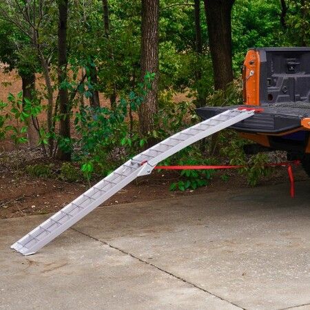 Aluminum Ramp 750 LBS Foldable Loading Ramps for Pickup Trucks Bed 1 Piece