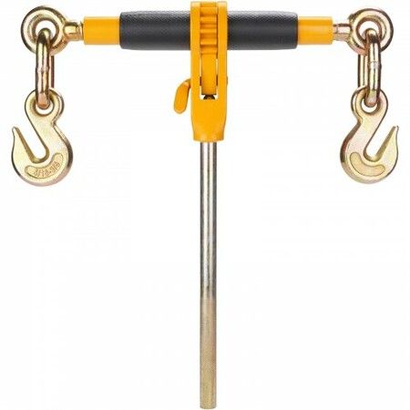 Ratchet Chain Binder 0.9-1.27 cm Heavy Duty Load Binders with G80 Hooks 5443 kg Secure Load Limit Labor-saving Anti-skid Handle Tie Down Hauling Chain