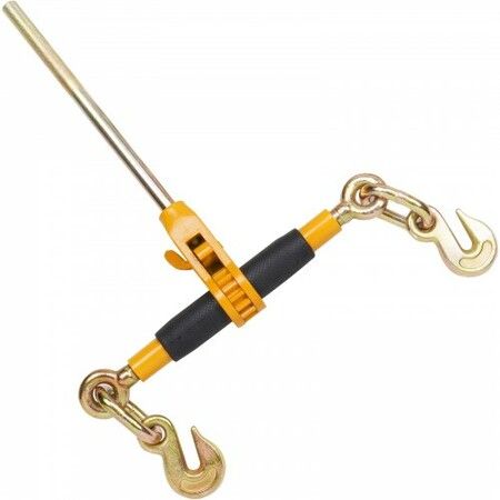 Ratchet Chain Binder 0.9-1.27 cm Heavy Duty Load Binders with G80 Hooks 5443 kg Secure Load Limit Labor-saving Anti-skid Handle Tie Down Hauling Chain