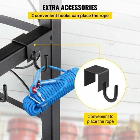 Refrigerant Tank Rack Cylinder Tank Rack w/ 3*30lb for Gas Oxygen Nitrogen