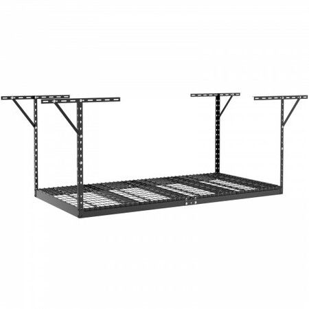 Overhead Garage Storage Rack 48x96 inch Garage Ceiling Storage Racks Heavy Duty Adjustable Cold Rolled Steel Racks for Garage Storage Organization