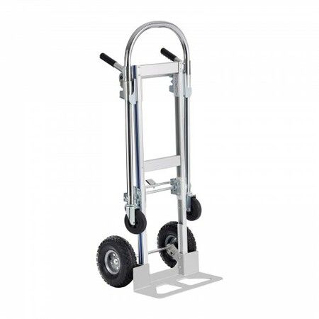 Aluminum Hand Truck 2 in 1 363 kg Max Load Capacity Heavy Duty Industrial Convertible Folding Hand Truck and Dolly Utility Cart Converts from Hand Truck