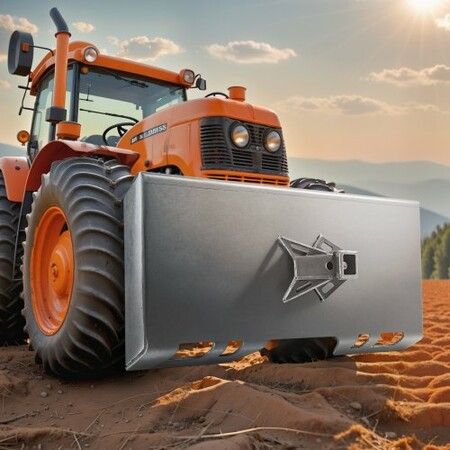 6.35mm Skid Steer Attachment Plate Skid Steer Mount Plate Quick Attachment Loader Plate with5.8cm Hitch Receiver Compatible with Deere Kubota Bobcat
